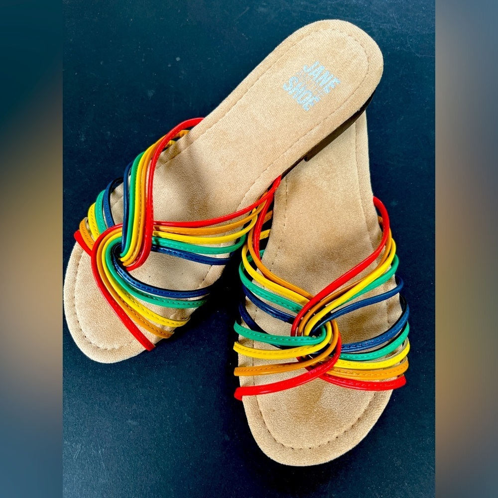 NWOT Rainbow Sandals